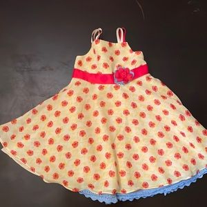 Disney Tutu Couture Belle Yellow and Red girls dress size 5